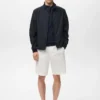 Baumwolljacke mit Knopfkragen Baumwolljacke mit Knopfkragen