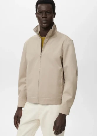 Baumwolljacke mit Reißverschluss