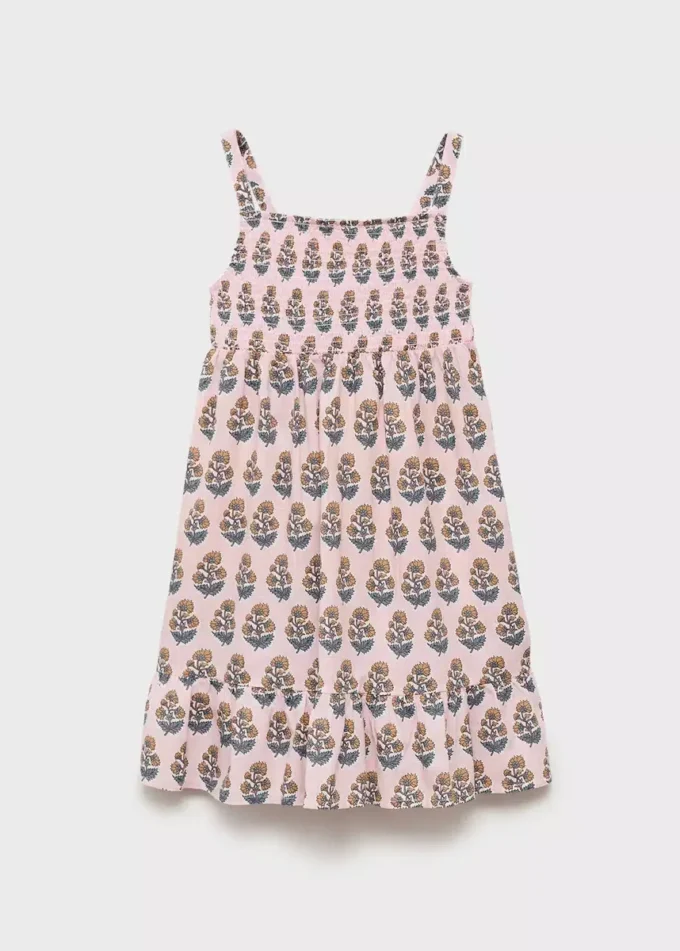 Baumwollkleid mit Blumenmuster Baumwollkleid mit Blumenmuster