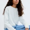 Baumwollpullover mit Ziernähten Baumwollpullover mit Ziernähten