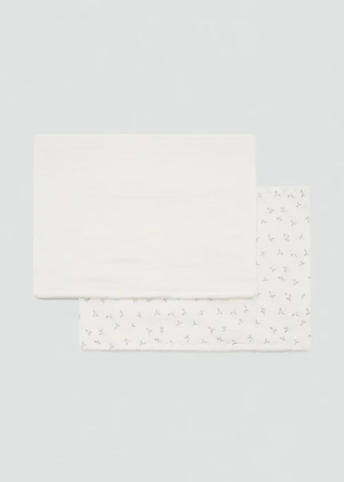 Baumwollschal mit Mini-Blumenprint Baumwollschal mit Mini-Blumenprint