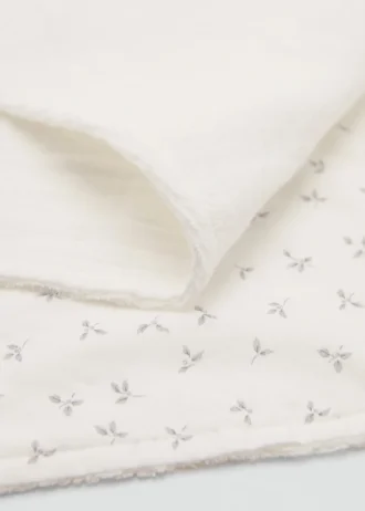 Baumwollschal mit Mini-Blumenprint