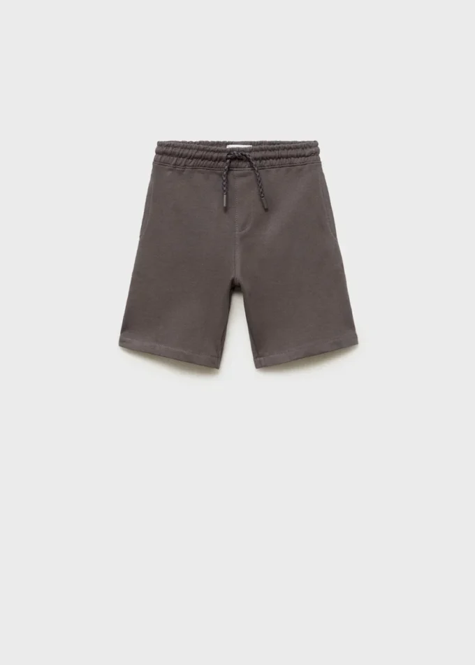 Baumwollshorts mit Kordelzug