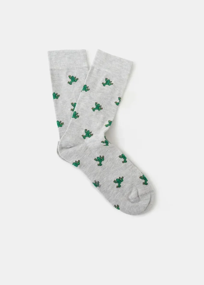 Baumwollsocken mit Froschmuster Baumwollsocken mit Froschmuster