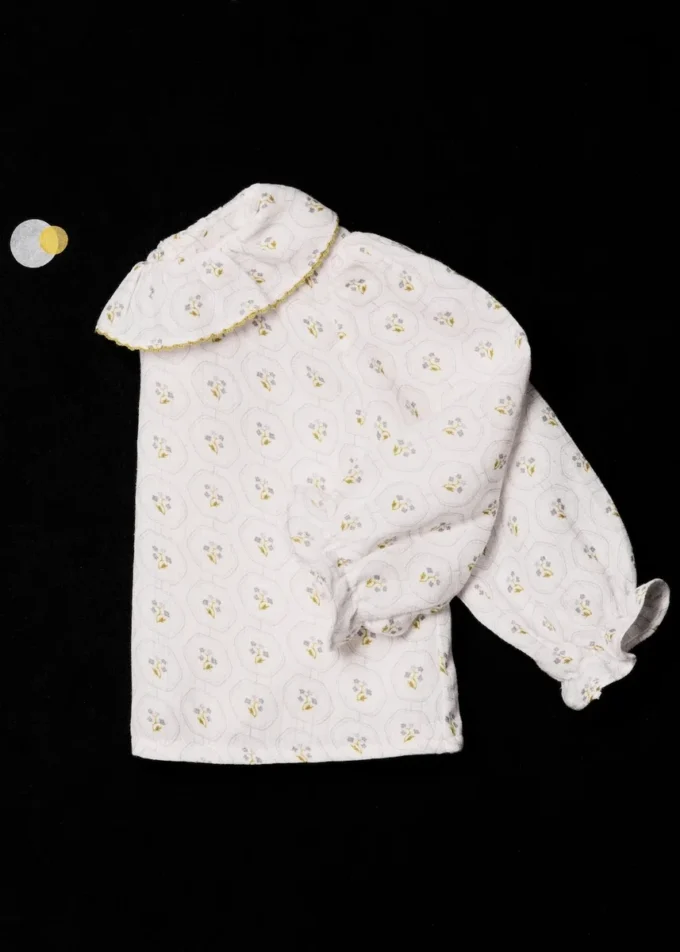 Bedruckte Baumwollbluse
