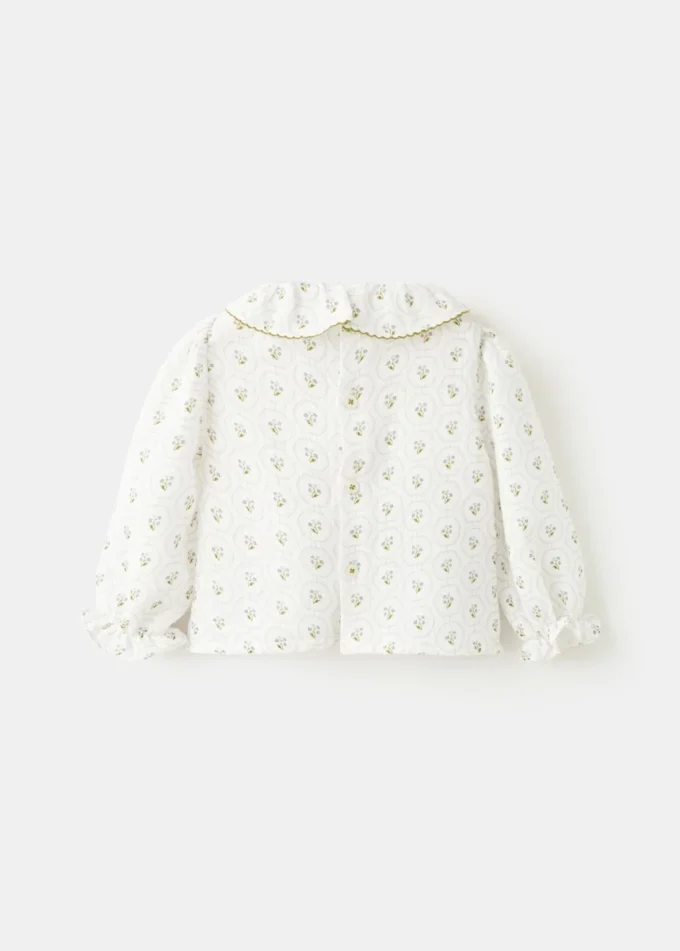Bedruckte Baumwollbluse