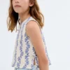 Bedruckte Bluse mit Schleife Bedruckte Bluse mit Schleife