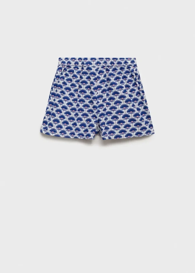 Bedruckte Leinen-Shorts Bedruckte Leinen-Shorts