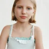 Bedruckter Bandeau-Bikini Bedruckter Bandeau-Bikini