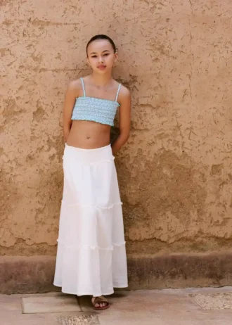 Bedruckter Bandeau-Bikini