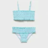 Bedruckter Bandeau-Bikini Bedruckter Bandeau-Bikini