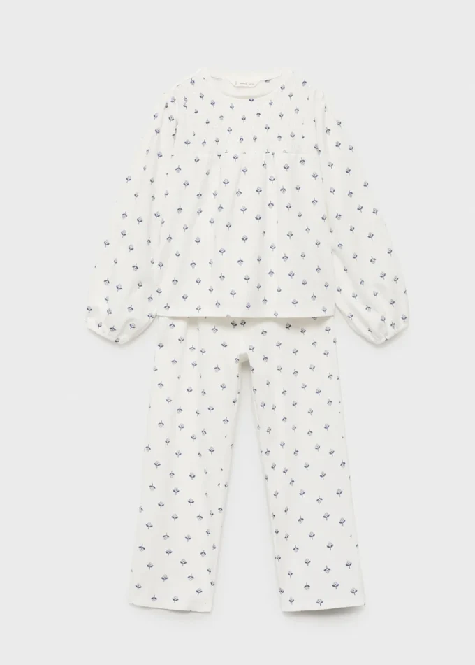 Bedruckter Baumwollpyjama