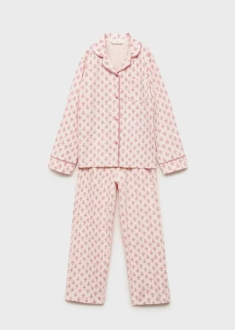 Bedruckter Baumwollpyjama