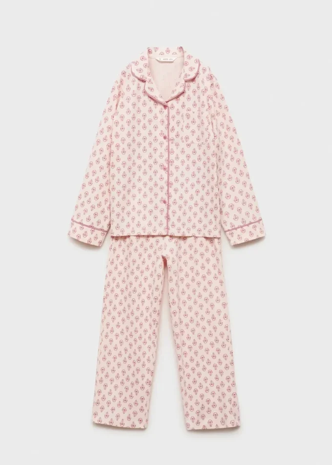 Bedruckter Baumwollpyjama