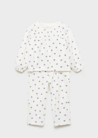 Bedruckter Baumwollpyjama