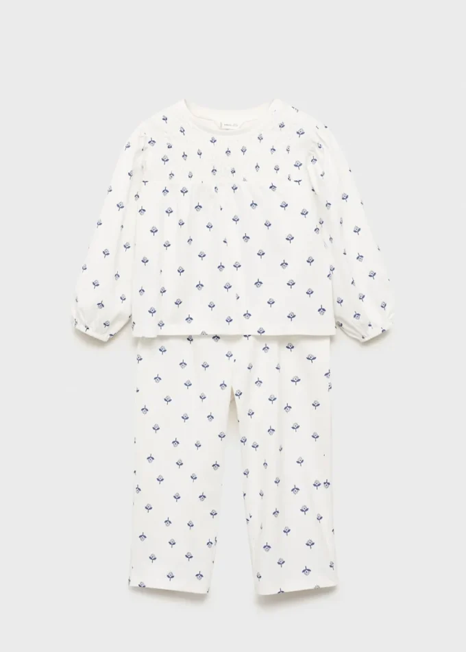 Bedruckter Baumwollpyjama Bedruckter Baumwollpyjama