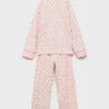 Bedruckter Baumwollpyjama