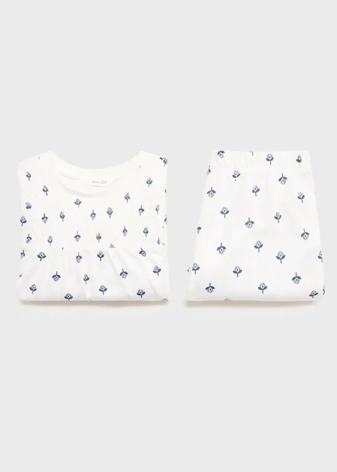 Bedruckter Baumwollpyjama Bedruckter Baumwollpyjama