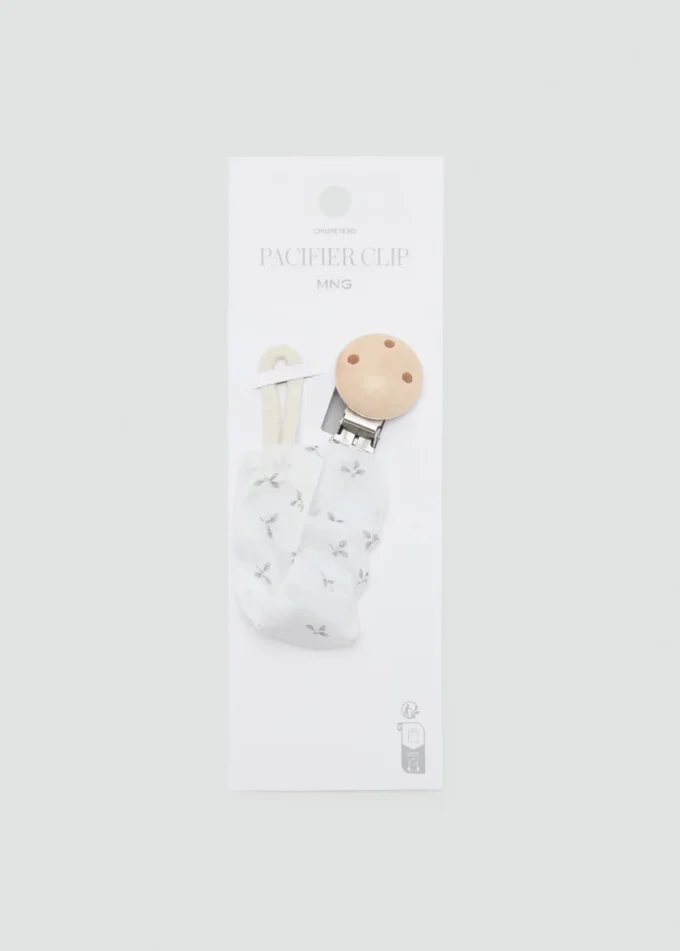 Bedruckter Broschen-Schnullerhalter Bedruckter Broschen-Schnullerhalter