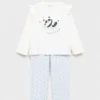 Bedruckter langer Pyjama