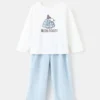Bedruckter langer Pyjama