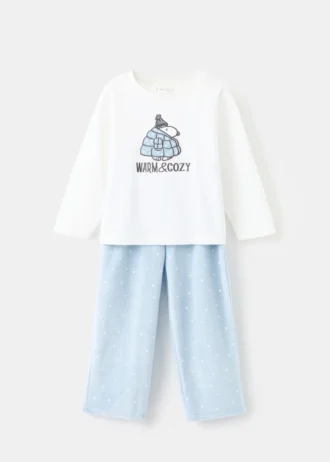 Bedruckter langer Pyjama