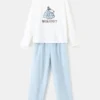 Bedruckter langer Pyjama