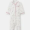 Bedruckter langer Pyjama