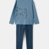 Bedruckter langer Pyjama Bedruckter langer Pyjama
