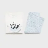 Bedruckter langer Pyjama