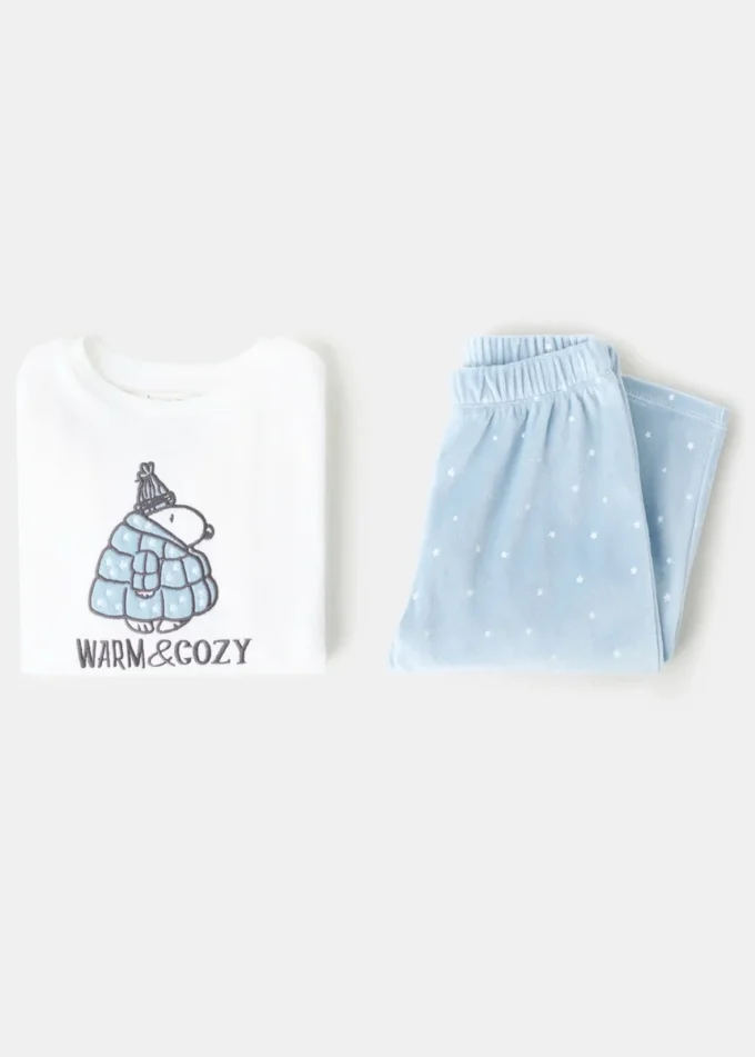 Bedruckter langer Pyjama