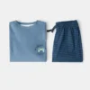 Bedruckter langer Pyjama Bedruckter langer Pyjama