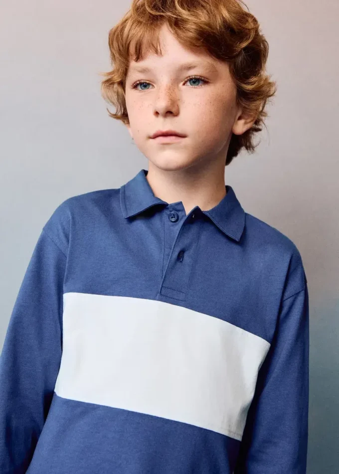 Bedrucktes Baumwoll-Poloshirt Bedrucktes Baumwoll-Poloshirt