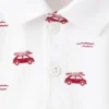 Bedrucktes Baumwoll-Poloshirt
