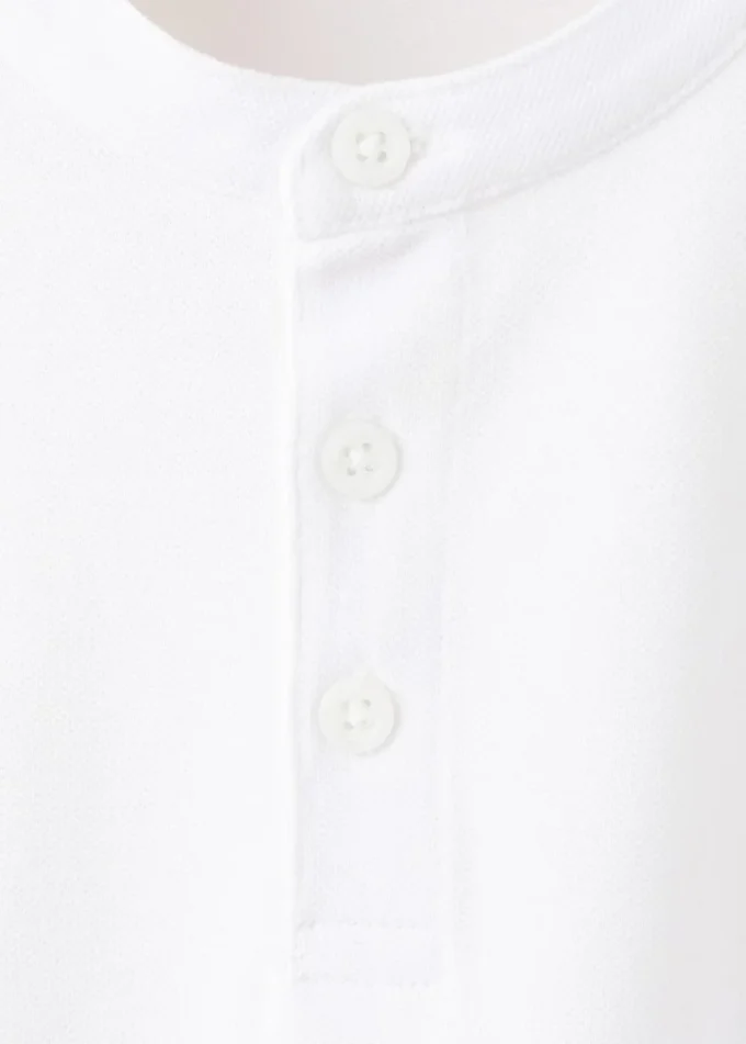 Bedrucktes Baumwoll-Poloshirt