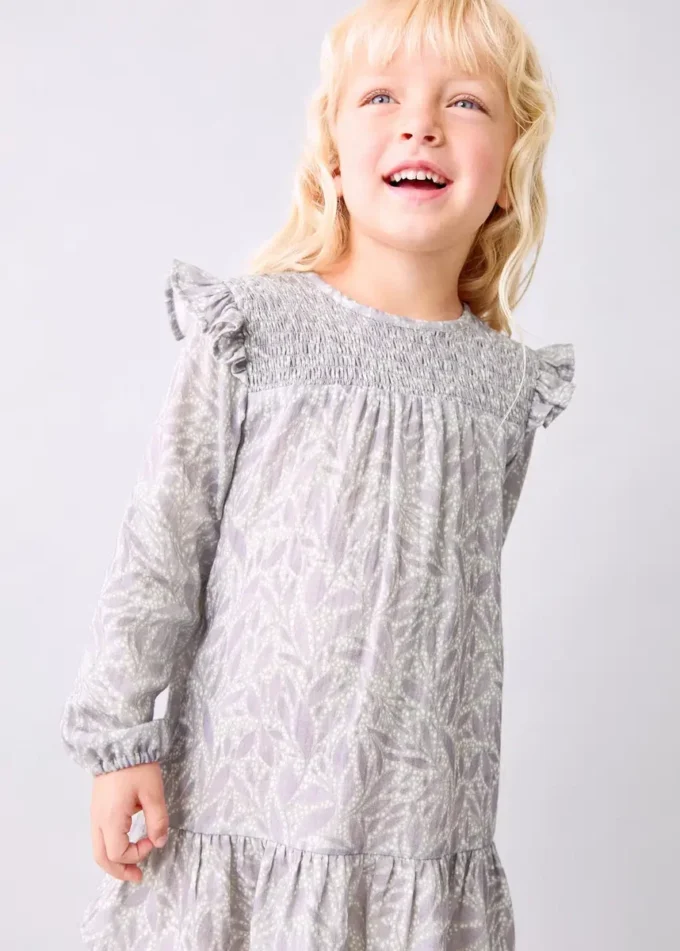 Bedrucktes Baumwollkleid Bedrucktes Baumwollkleid