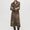 Bedrucktes Hemdkleid mit Gürtel