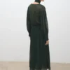 Bedrucktes Kleid mit Foulard