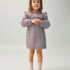 Bedrucktes Kleid mit Rüschen Bedrucktes Kleid mit Rüschen