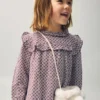 Bedrucktes Kleid mit Rüschen Bedrucktes Kleid mit Rüschen