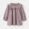 Bedrucktes Kleid mit Rüschen Bedrucktes Kleid mit Rüschen