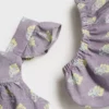 Bedrucktes Kleid und Windelüberzug