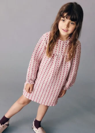 Bedrucktes kurzes Kleid
