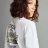 Bedrucktes Langarm-T-Shirt