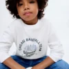 Bedrucktes Langarm-T-Shirt