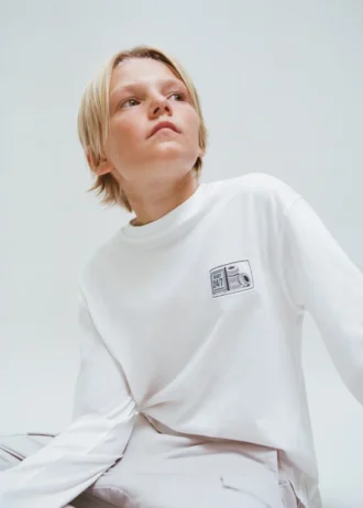 Bedrucktes Langarm-T-Shirt