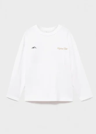 Bedrucktes Langarm-T-Shirt