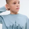 Bedrucktes Langarm-T-Shirt