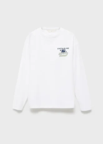 Bedrucktes Langarm-T-Shirt