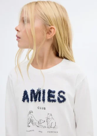Bedrucktes Langarm-T-Shirt